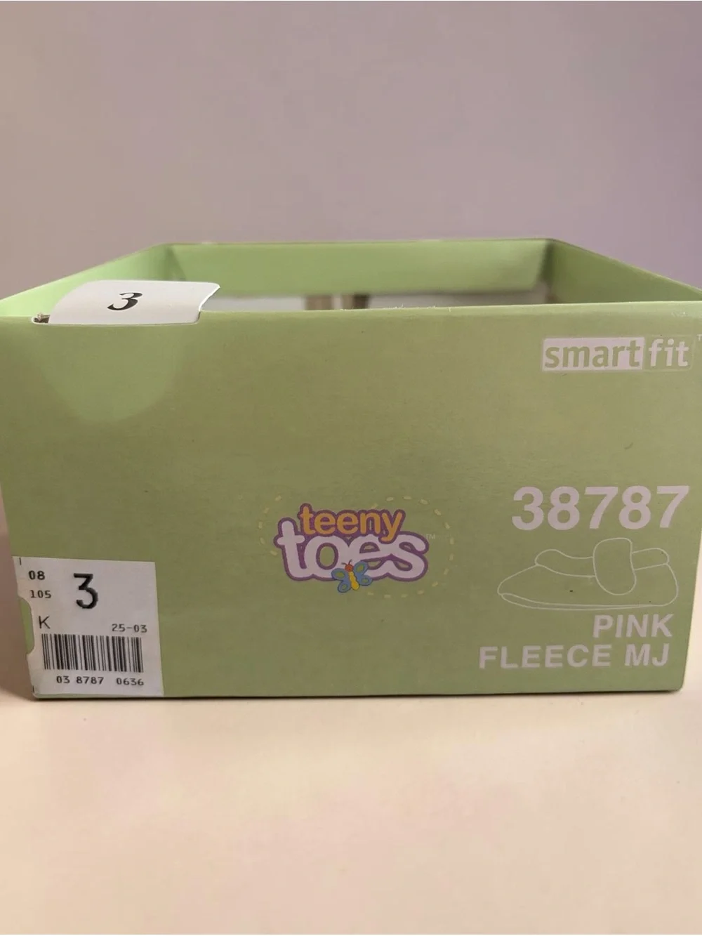 Teeny Toes Pink Fleece Girls Slippers